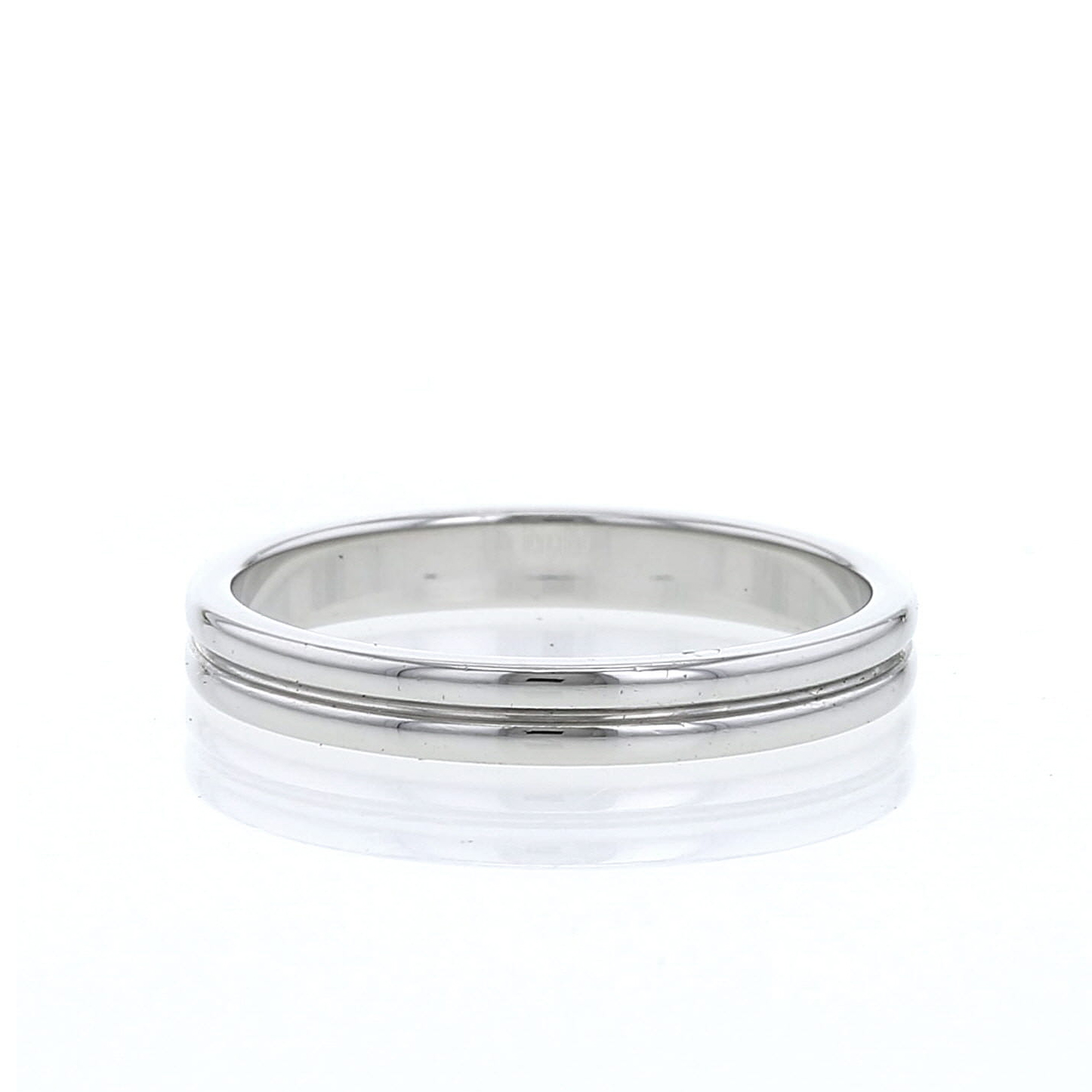Boucheron Godron small model wedding ring in platinium - Detail D2