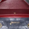 Chanel Vintage shoulder bag in navy blue quilted leather - Detail D2 thumbnail