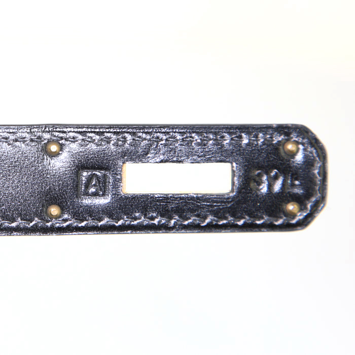 Borsa Hermes Kelly 32 cm in pelle box nera - Detail D5