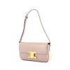 Celine Triomphe Shoulder handbag in purple leather - 00pp thumbnail