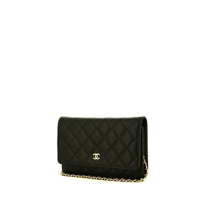 CHANEL Caviar Quilted Square Wallet On Chain WOC Red 1160680  FASHIONPHILE