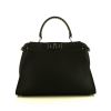 Fendi Peekaboo medium model handbag in black leather - 360 thumbnail