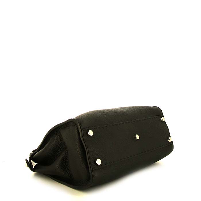 Borsa Fendi Peekaboo modello medio in pelle nera - Detail D5