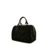 Louis Vuitton Speedy 30 cm Editions Limitées handbag in black paillette and black leather - 00pp thumbnail