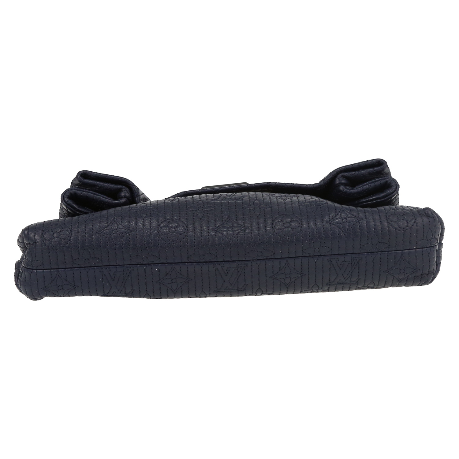 Louis Vuitton  Altair pouch  in navy blue monogram leather - Detail D4