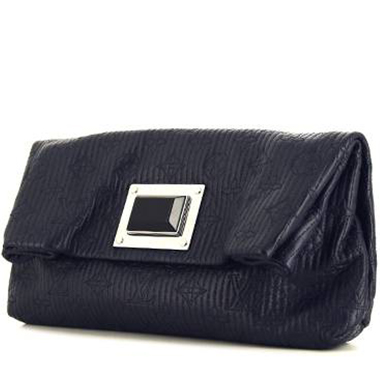 Louis Vuitton Limited Edition Altair Clutch in Monogram Jacquard Quilted  Navy Calfskin - SOLD
