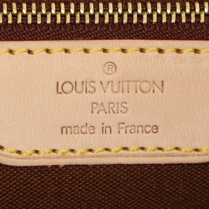 Louis Vuitton Sologne shoulder bag in brown monogram canvas and natural leather - Detail D3
