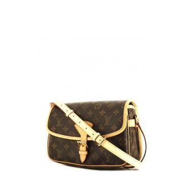 Borsa a tracolla Louis Vuitton Sologne in tela monogram marrone e pelle naturale