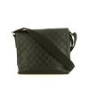 Louis Vuitton Messenger shoulder bag in black checkerboard print leather - 360 thumbnail