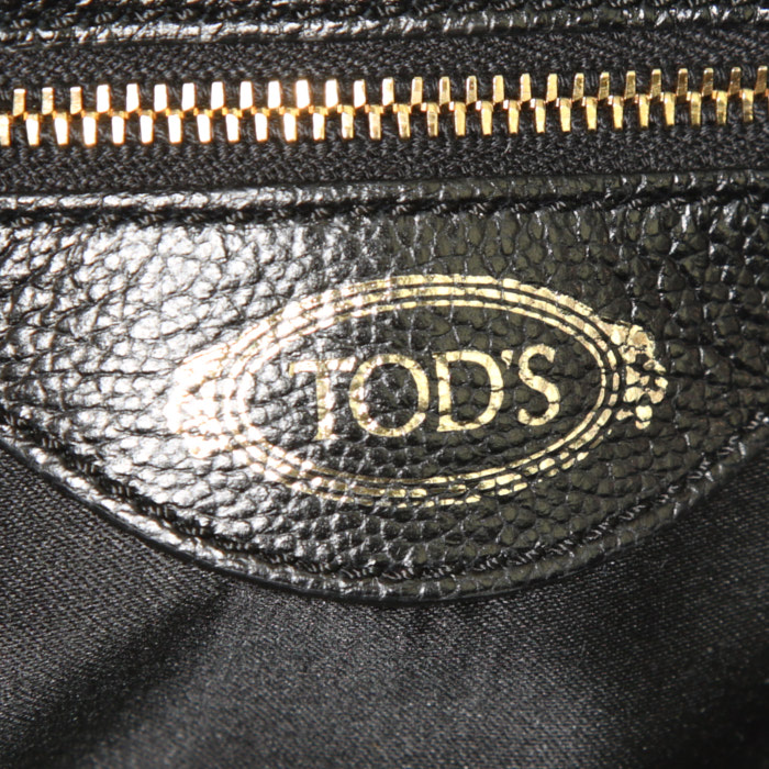 Bolso de mano Tod's en cuero negro - Detail D4