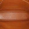 Borsa portadocumenti Hermes Plume in pelle Epsom gold e profili arancioni - Detail D2 thumbnail