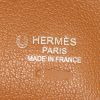 Borsa portadocumenti Hermes Plume in pelle Epsom gold e profili arancioni - Detail D3 thumbnail