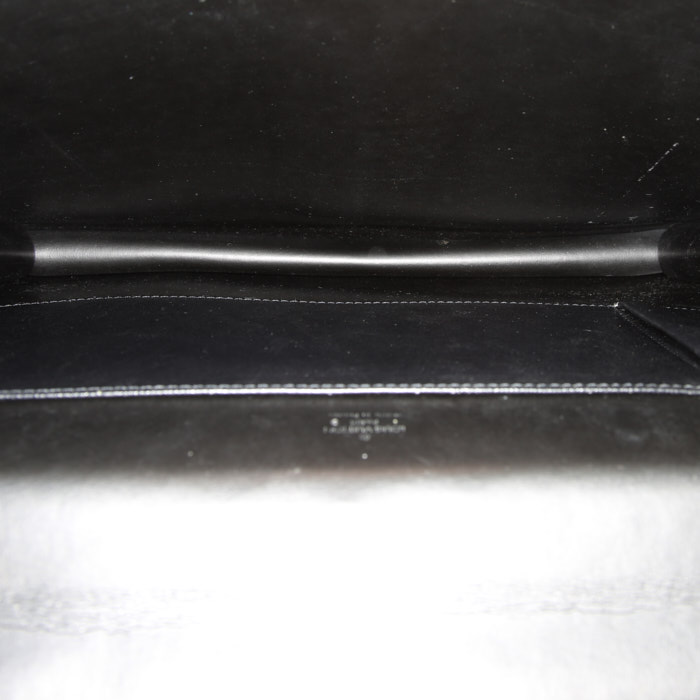 Porte-documents Louis Vuitton Porte documents Voyage en cuir taiga gris - Detail D2