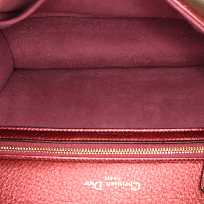 Sac à main Dior Diorama en cuir rouge - Detail D3