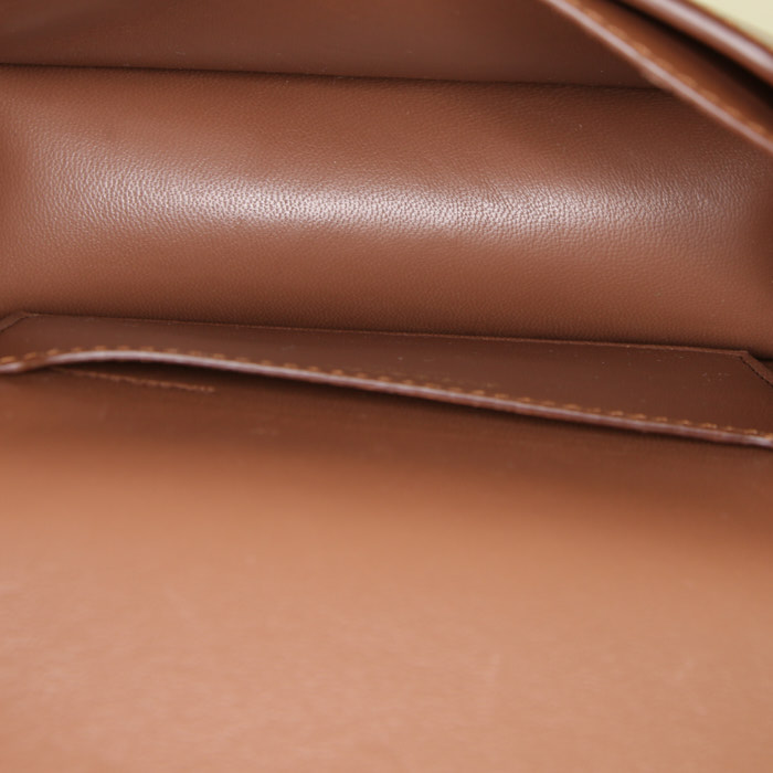Burberry TB clutch-belt in brown leather - Detail D2