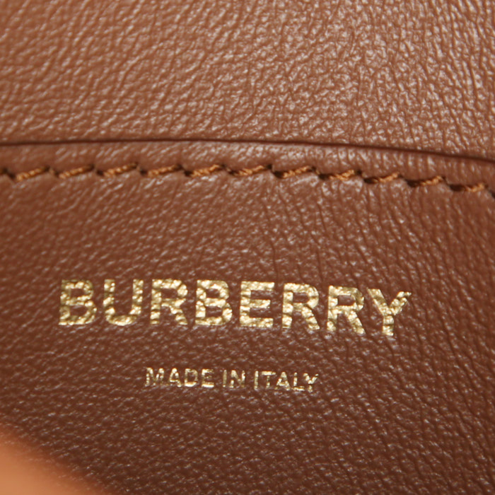 Burberry TB clutch-belt in brown leather - Detail D3