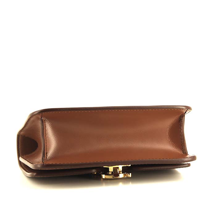 Burberry TB clutch-belt in brown leather - Detail D4