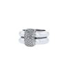 Articulated Chaumet Duo ring in white gold and diamonds - 00pp thumbnail