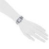 Cartier Tank Solo watch in stainless steel Ref:  3170 Circa  2010 - Detail D1 thumbnail