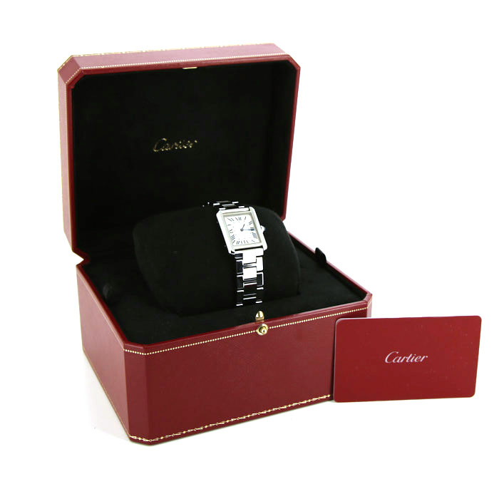 Reloj Cartier Tank Solo de acero Ref :  3170 Circa  2010 - Detail D2