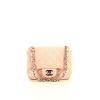 Chanel Timeless Mini Square shoulder bag in powder pink quilted leather - 360 thumbnail