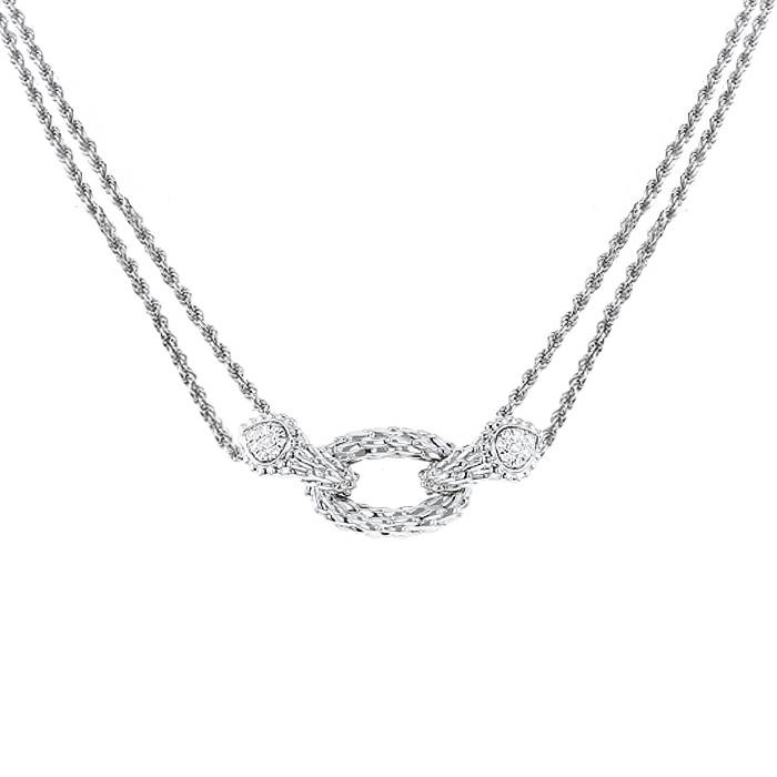Collier Boucheron Serpent Bohème en or blanc et diamants