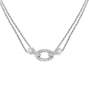 Boucheron Serpent Bohème necklace in white gold and diamonds