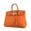 Bolso de mano Hermes Birkin 35 cm en cuero togo naranja - 00pp thumbnail