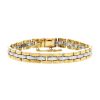 Flexible Cartier Maillon Panthère bracelet in stainless steel and yellow gold - 00pp thumbnail