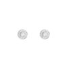 Paire de puces d'oreilles Tiffany & Co Circlet Mini en platine et diamants - 00pp thumbnail