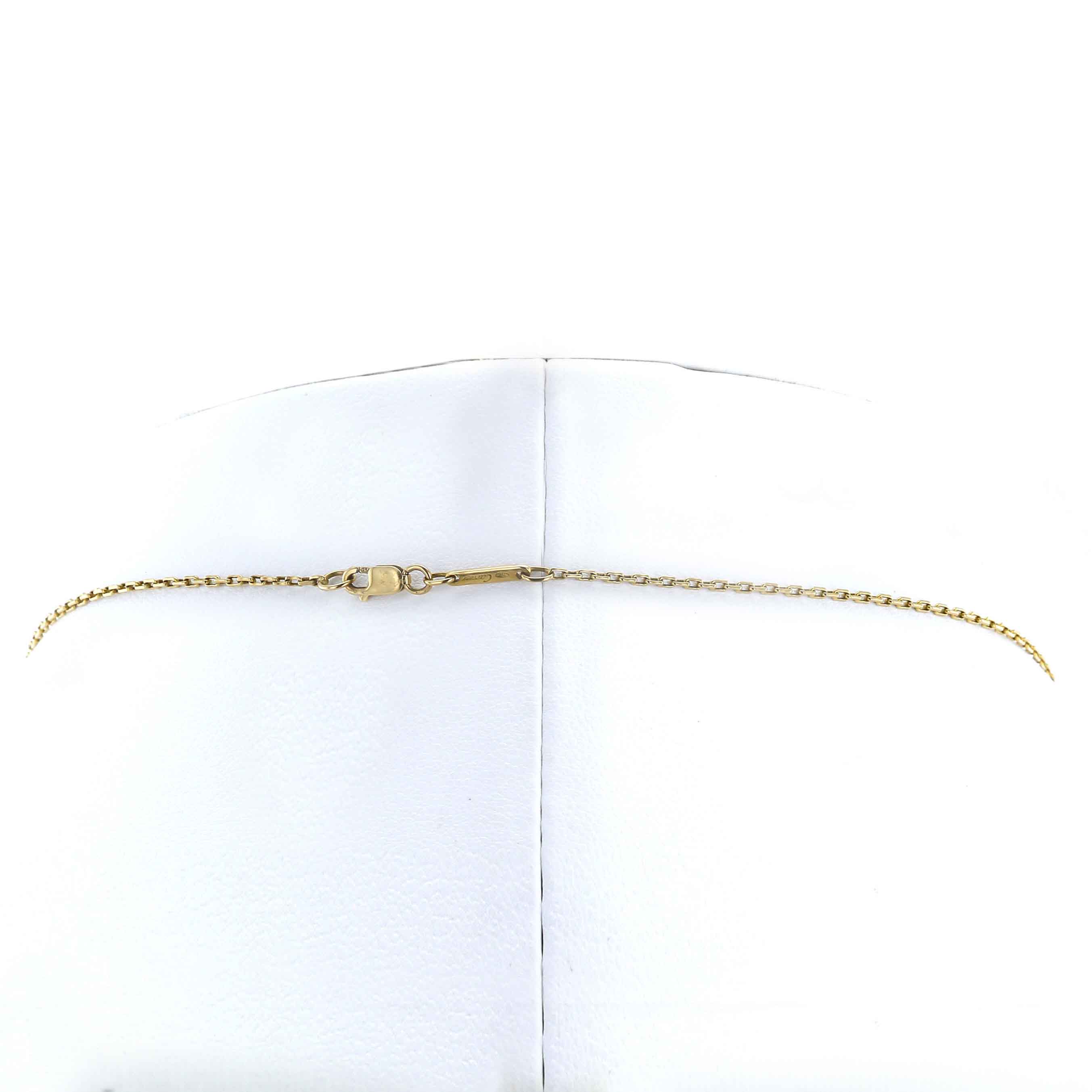 Pendentif Cartier Coeur et Symbole grand modèle en or jaune et diamants - Detail D3