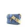 Gucci Jackie shoulder bag in blue suede - 00pp thumbnail