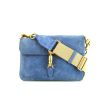 Gucci Jackie shoulder bag in blue suede - 360 thumbnail