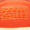 Borsa a tracolla Dior Mini Lady Dior in coccodrillo arancione - Detail D4 thumbnail