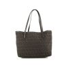 Fendi Zucca handbag in brown monogram canvas and brown leather - 360 thumbnail