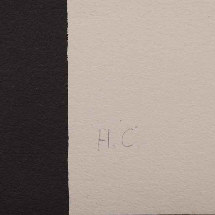 Eduardo Chillida, "Barcelona I", lithograph in black on paper, signed, annotated and framed, limited edition, of 1971 - Detail D3