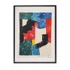 Serge Poliakoff, "Composition noire, bleue et rouge, lithographie 37", en couleurs sur papier, signée, tirage limité, de 1962 - 00pp thumbnail