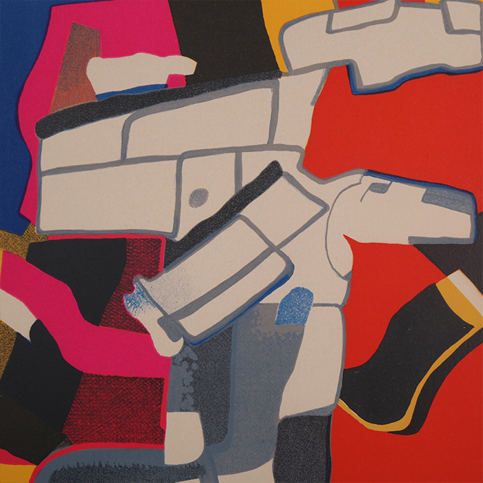 Maurice Estève, "Bougri", lithographie en couleurs sur papier, signée, numérotée et encadrée, de 1974 - Detail D3