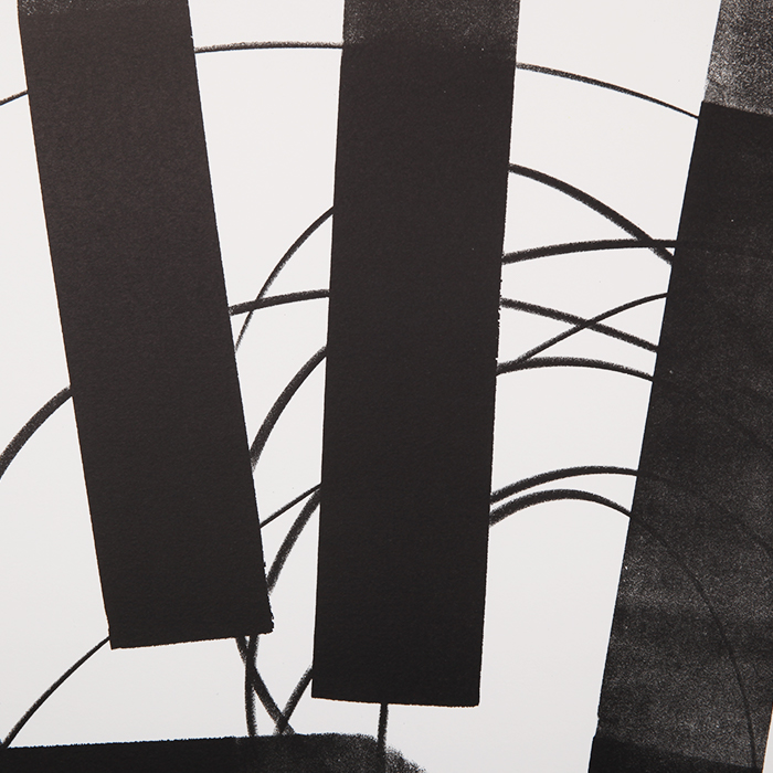 Hans Hartung, "L-31-1973, Hommage à Picasso", Lithograph in colors on paper, signed, annotated and numbered, of 1973 - Detail D1