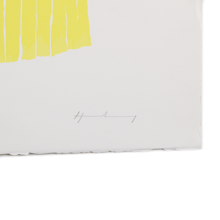 Hans Hartung, "L-31-1973, Hommage à Picasso", Lithograph in colors on paper, signed, annotated and numbered, of 1973 - Detail D2