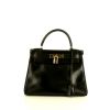Hermès Kelly 32 cm handbag in black box leather - 360 thumbnail