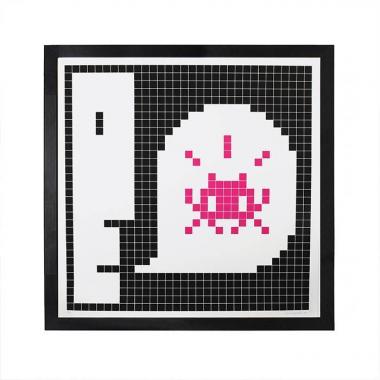 INVADER (Né en 1969), Alert (pink) - 2020