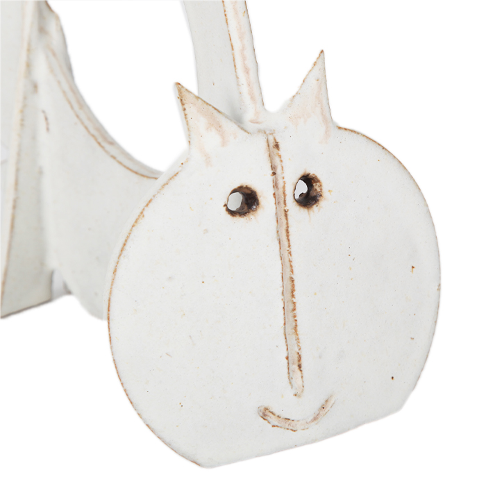 Bruno Gambone, "Chat", sculpture en grès émaillé, signée, des années 1970/80 - Detail D4