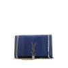 Saint Laurent Kate shoulder bag in blue python - 360 thumbnail