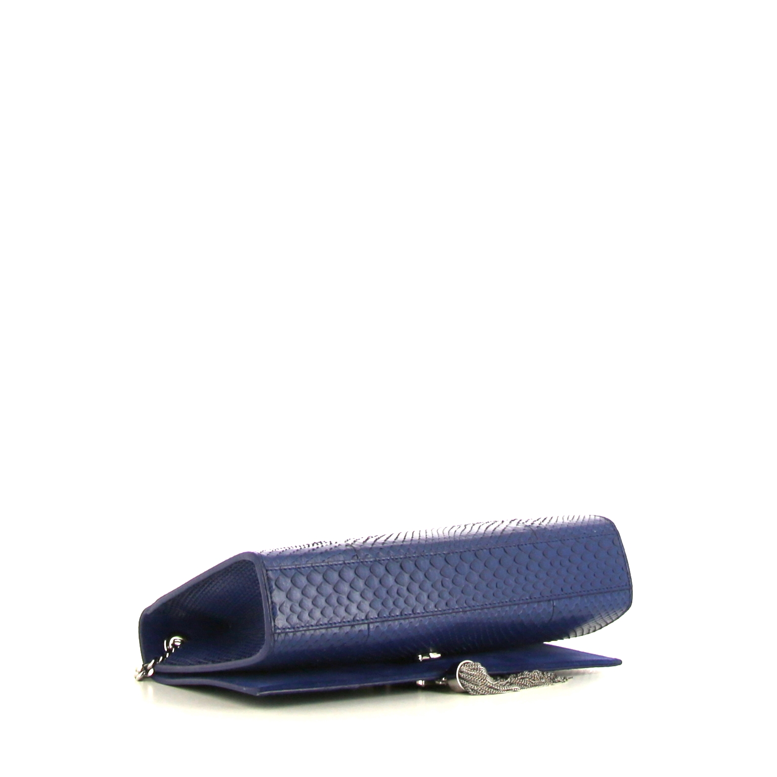 Saint Laurent Kate shoulder bag in blue python - Detail D5