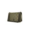 Chanel Mademoiselle bag worn on the shoulder or carried in the hand in grey quilted leather - 00pp thumbnail