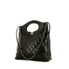 Chanel 31 shopping bag in black quilted leather - 00pp thumbnail