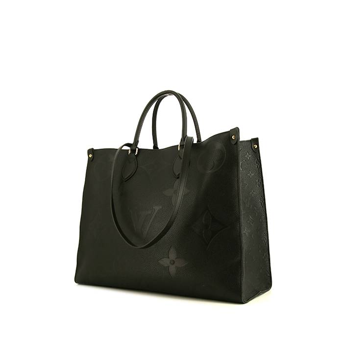Bolso 24 horas Louis Vuitton en cuero negro