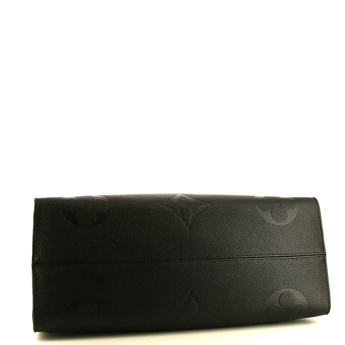 Bolso Cabás Louis Vuitton Onthego modelo grande en cuero monogram huella negro - Detail D5