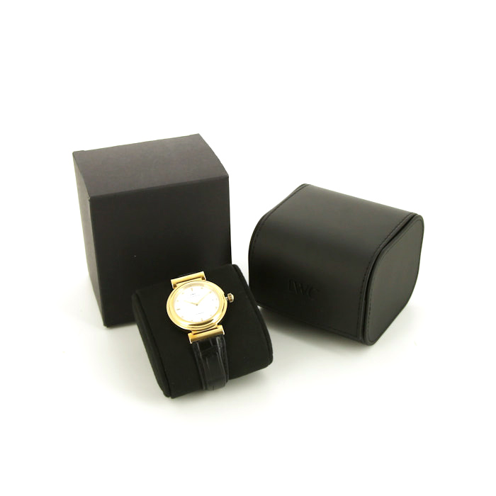 Reloj IWC Da Vinci de oro amarillo Ref :  3528 Circa  1990 - Detail D5